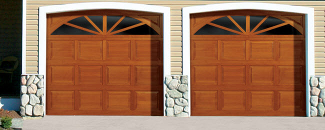 wood garage door - 454